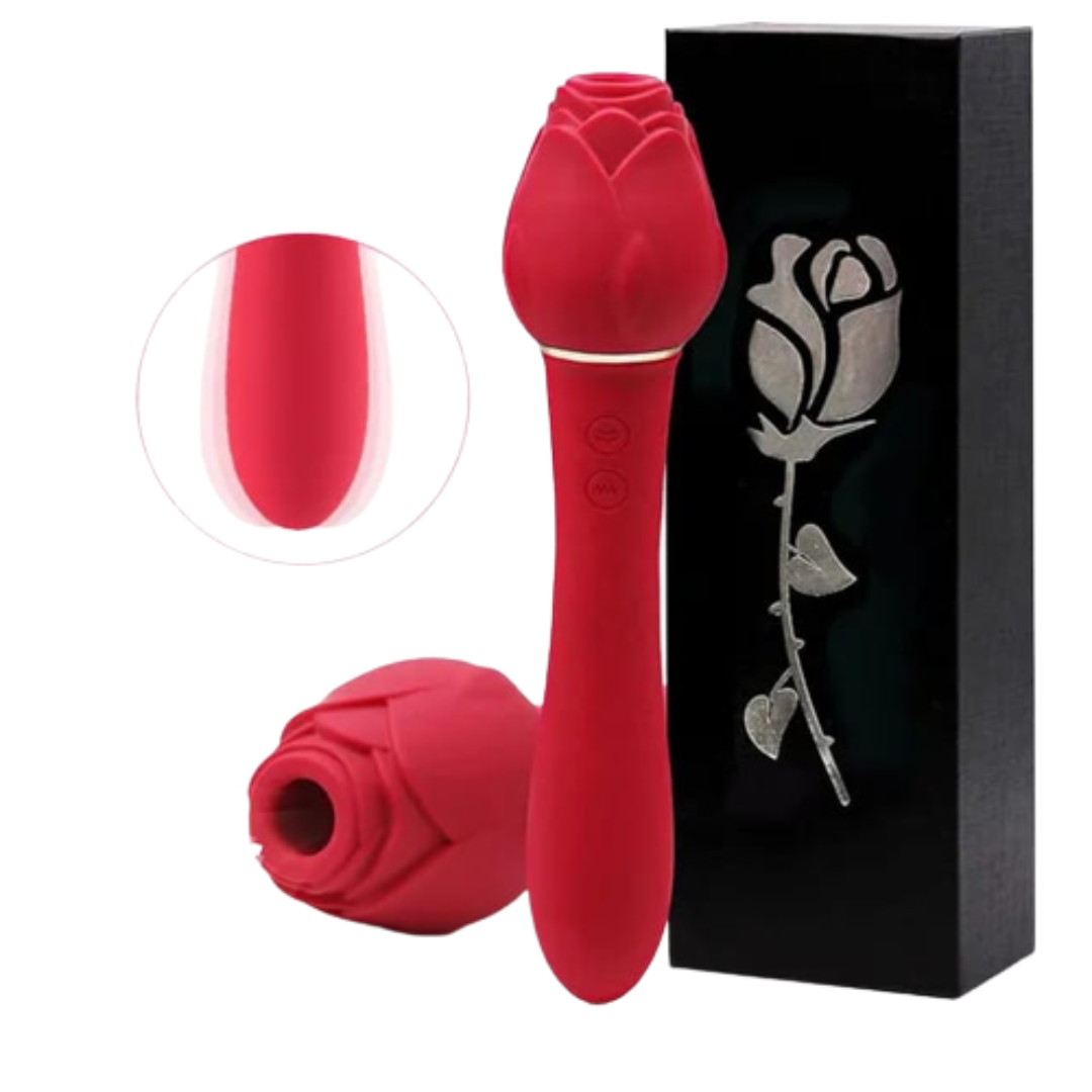 Vibrador-Rose-con-Succión